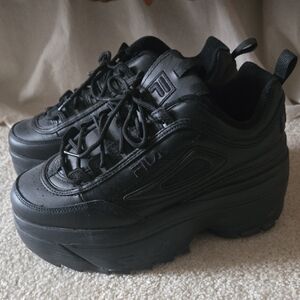 Fila All-Black Chunky Sneakers
